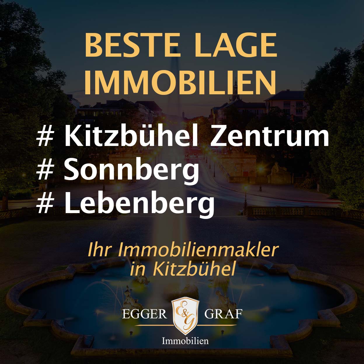 Besten Lagen Immobilien Kitzbühel mit EGGER & GRAF Immobilien
