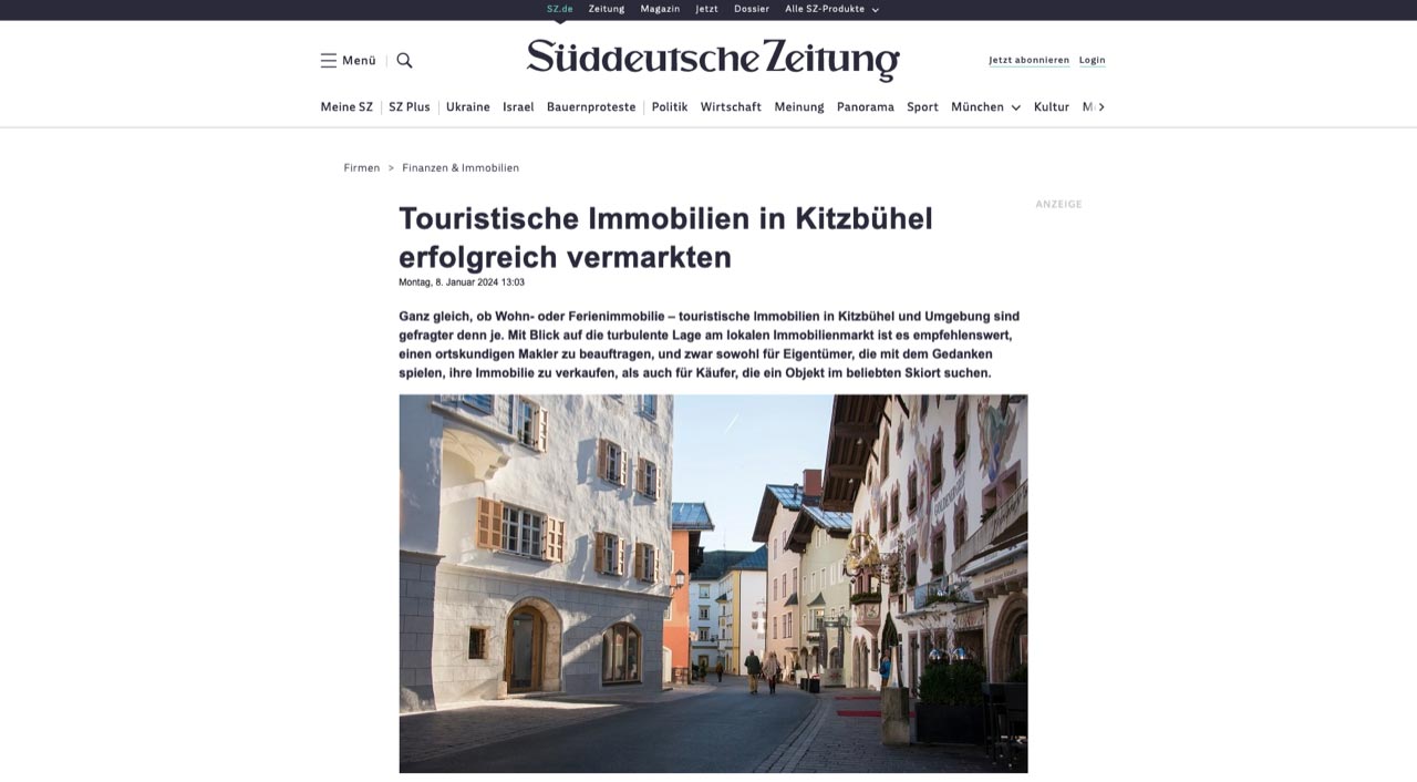 Immobilien in Kitzbühel erfolgreich vermarkten